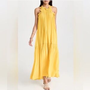 Ulla Johnson Sunlit Yellow Maxi Dress